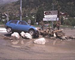 Crue du torrent du Bez (05) le 24/07/1995 © Société géologique et minière du Briançonnais