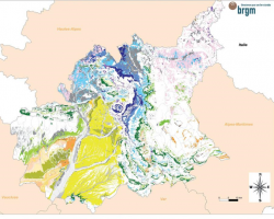 Exemple des lithologies argileuses sur le département des Alpes de Haute-Provence (04) (c) BRGM 