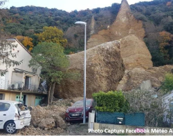 Chute de blocs impactant un quartier ( Les Mées, Alpes-de-Haute-Provence, décembre 2019) (1)