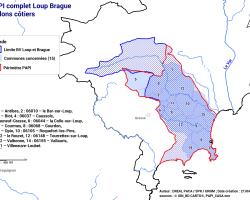 Périmètre PAPI complet Loup Brague Vallons Côtiers