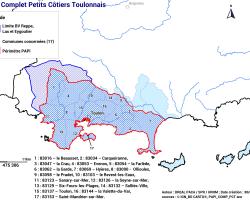 Périmètre PAPI complet Petits Côtiers Toulonnais