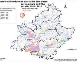 Carte régionale des communes à forte sinistralité « sécheresse » (ONRN, données 2023)