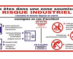=> Consignes à adopter en cas d’accident industriel dans une ICPE (source  © MEDD / DPPR)