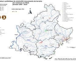 Carte régionale des communes à forte sinistralité mouvements de terrain (ONRN, données 2023)