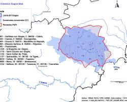 Périmètre géographique PAPI d'Intention Siagne Béal