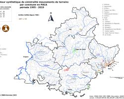 Carte régionale des communes à forte sinistralité mouvements de terrain (ONRN, données 2023)