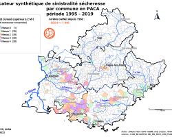 Carte régionale des communes à forte sinistralité « sécheresse » (ONRN, données 2023)