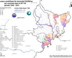 On compte 46 communes dites à forte sinistralité dans les Alpes-Maritimes : 5 de niveau 4, 14 de niveau 3, 20 de niveau 2, 6 de niveau 1 et 1 de niveau 0