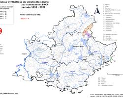 Carte régionale des communes à forte sinistralité «séisme» (source © ONRN, données 2025)