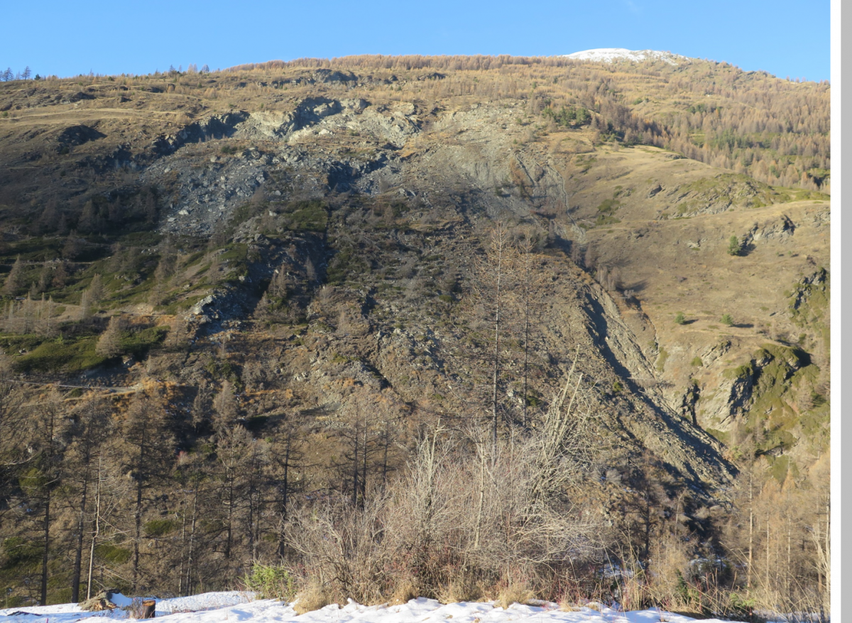 Glissement de terrain Pas de l'Ours Aiguilles (Hautes-Alpes) déc 2018 (c)BRGM