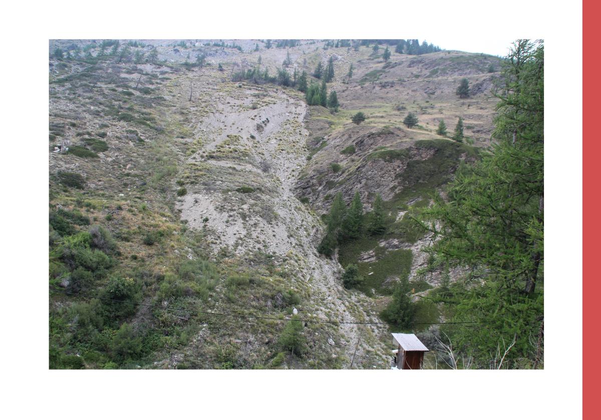 Localisation du glissement du Pas de l’Ours (commune d’Aiguilles – Parc naturel régional du Queyras)