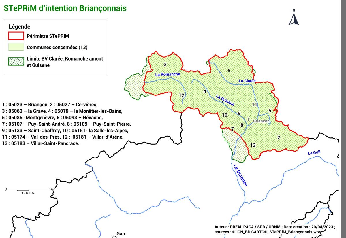 Localisation STePRiM Briançonnais