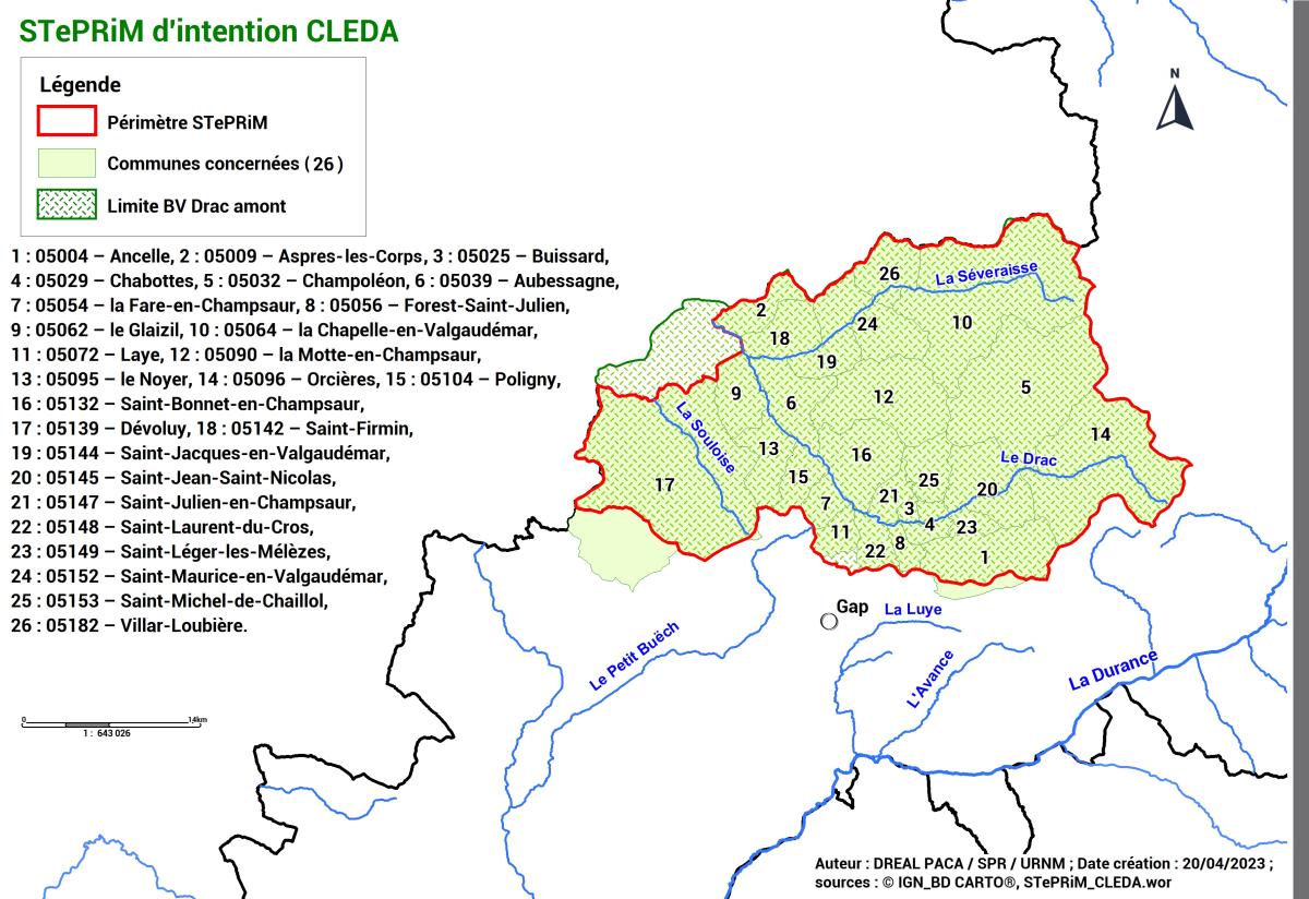 Localisation STePRiM Drac Amont