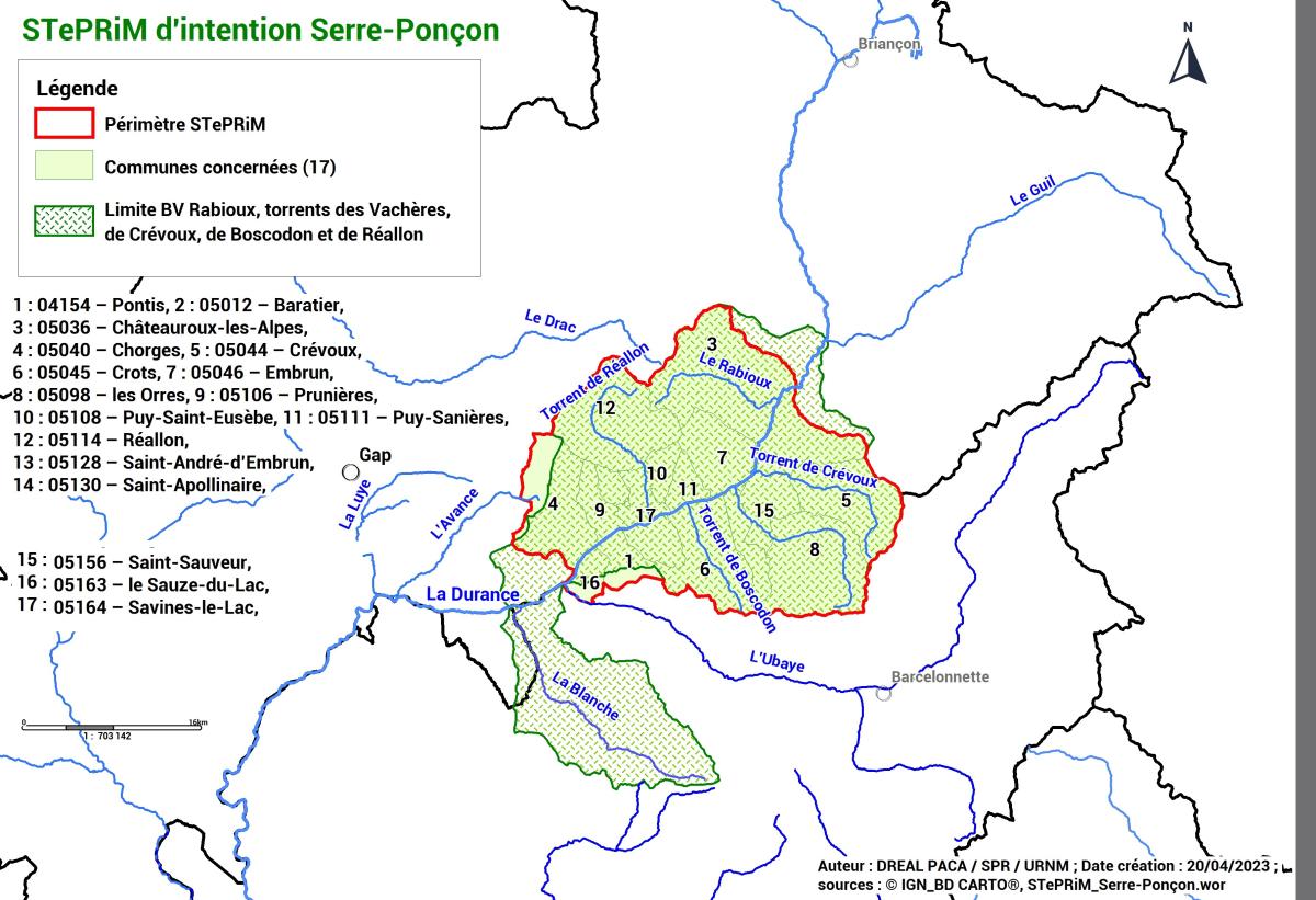 Localisation STePRiM Serre-Ponçon 