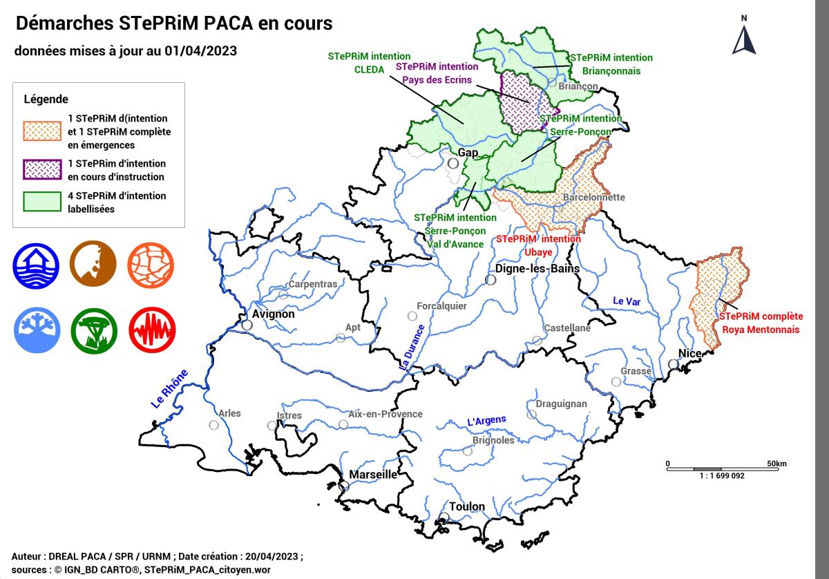 Cartographie des démarches STePRiM en cours