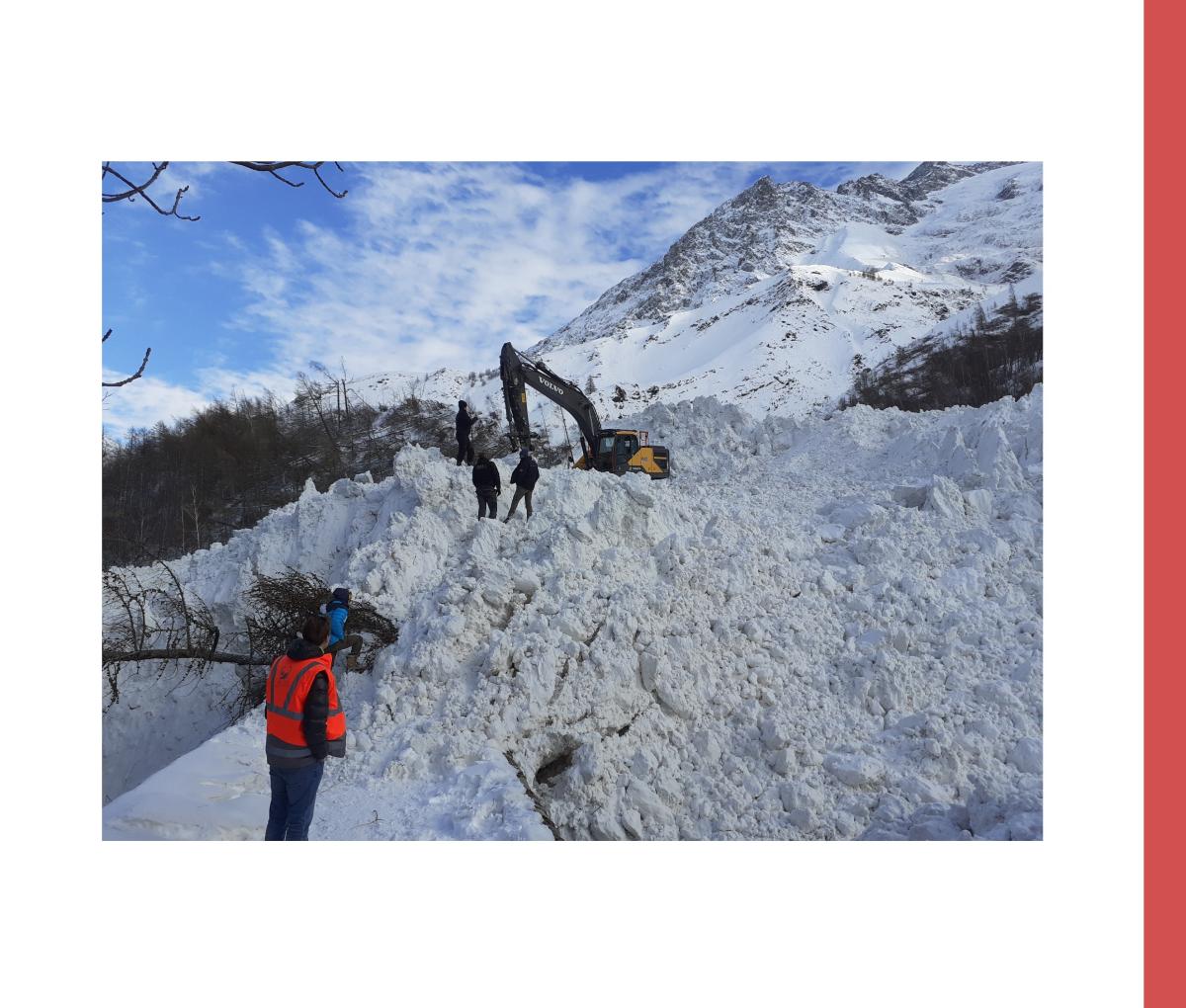 Avalanche à la Grave survenue le 11/02/2021 (source © CC Briançonnais)