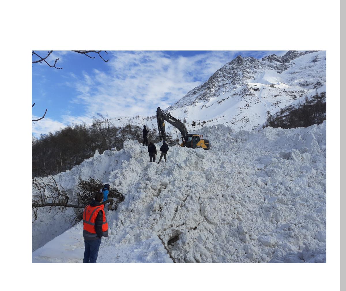 Avalanche à la Grave survenue le 11/02/2021 (source © CC Briançonnais)