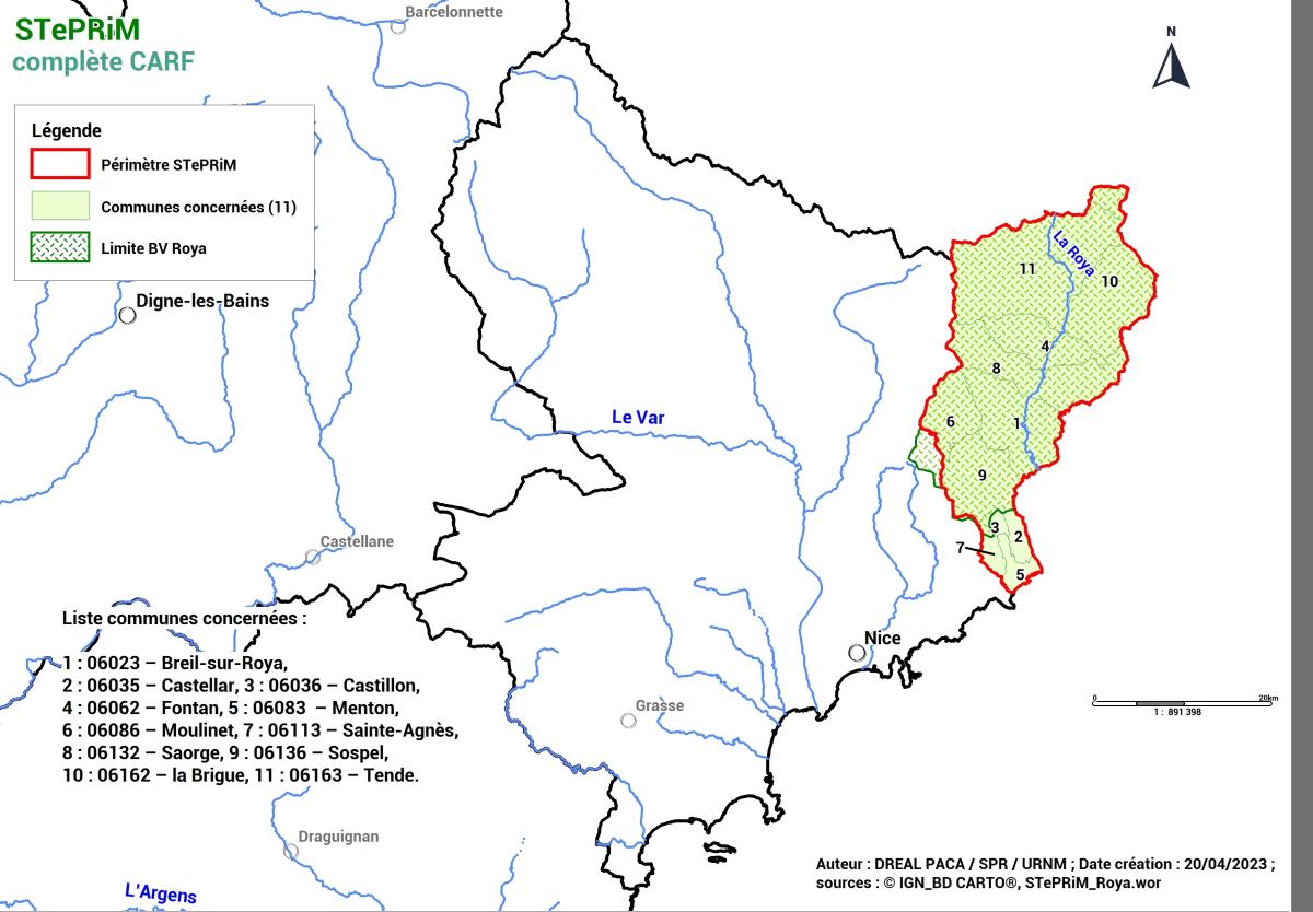 Périmètre STePRiM complète CARF (carte)