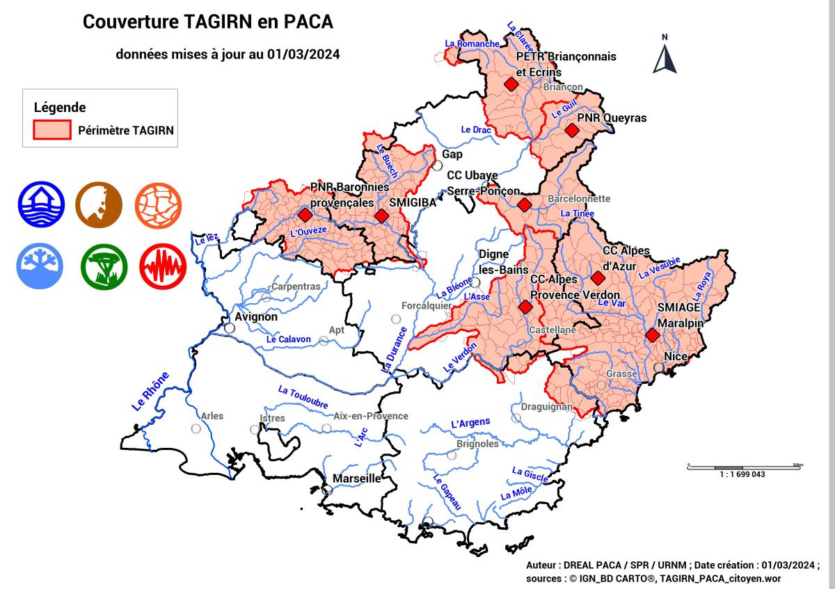8 démarches de TAGIRN réparties dans les 3 départements alpins
