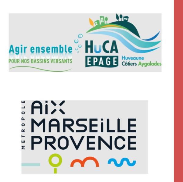 Logo EPAGE HuCA & Métropole Aix Marseille Provence porteurs du PAPI complet Huveaune Aygalades