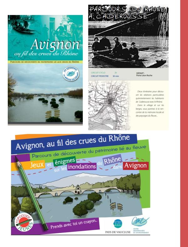 Image illustrant les Topoguides « Mémoire du Risque » réalisée par l'Association OPUS 84 depuis 2006