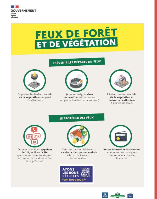 Affiche campagne nationale feux de forêt 2023