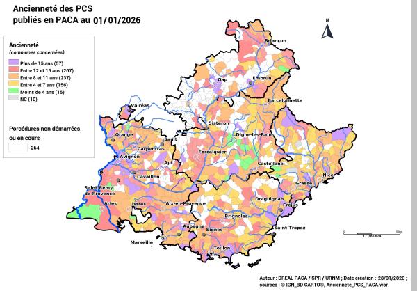 Sur les 690 PCS publiés, 444 ont moins de 12 ans.